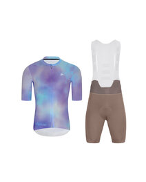 HOLOKOLO maillot corto y pantalón corto - COSMA - marrón/azul claro/púrpura